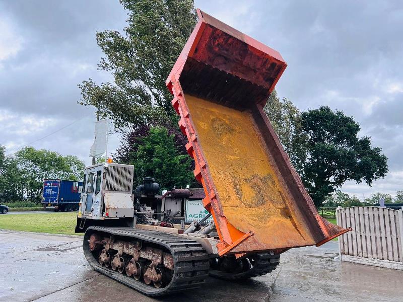 HITACHI CG100 TRACKED DUMPER C/W RUBBER TRACKS & REVERSE CAMERA *VIDEO*