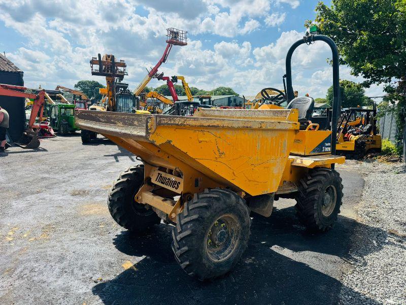 THWAITES 3 TONNE STRAIGHT TIP DUMPER*NON RUNNER*VIDEO*