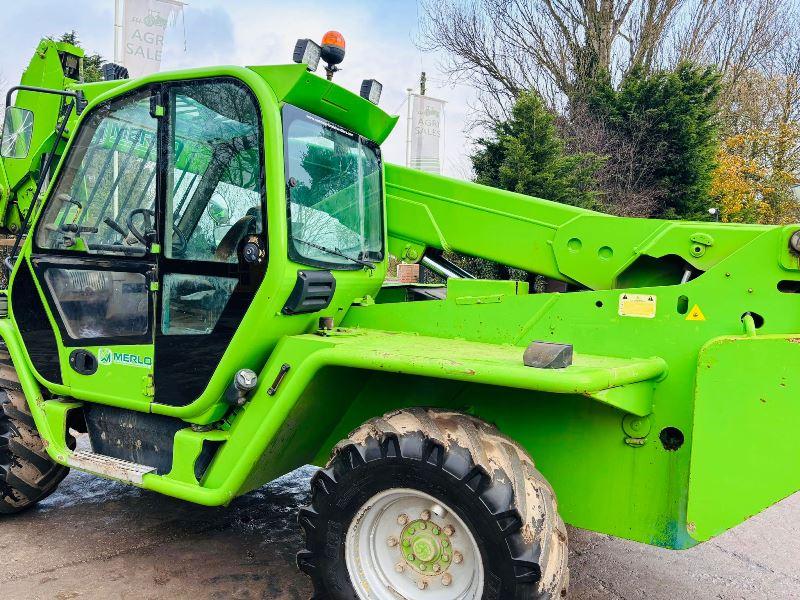 MERLO P60.102 4WD TELEHANDLER *YEAR 2010, 10 METER, 6 TON LIFT* ENGINE SMOKES *VIDEO*