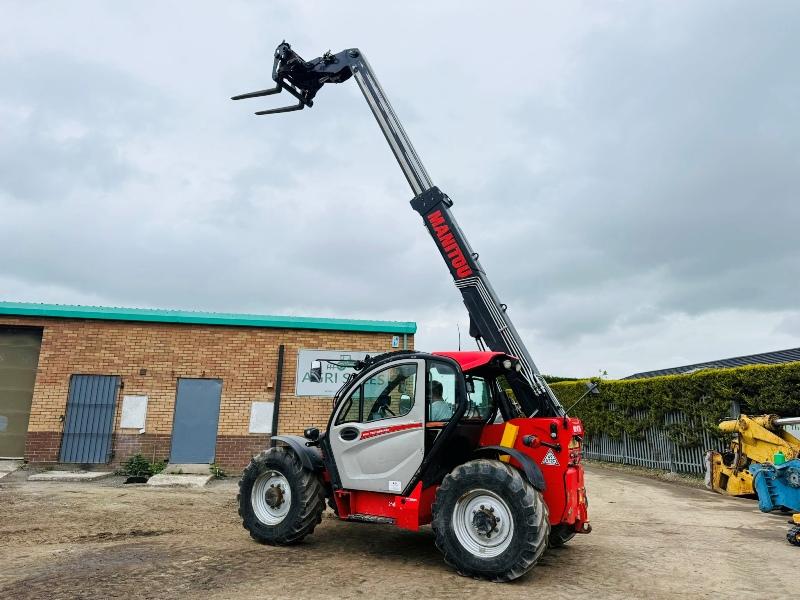 MANITOU MLT 737-130PS TELEHANDLER*YEAR 2018*C/W PALLET TINES*VIDEO*