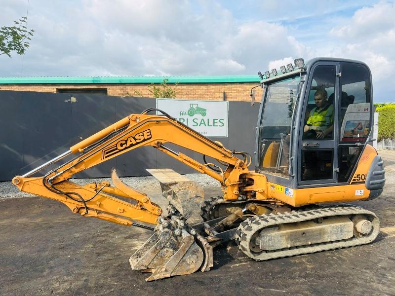 CASE 50 EXCAVATOR*C/W HYDRAULIC THUMB*VIDEO*