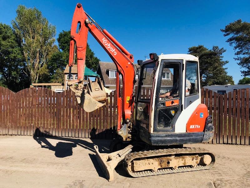 KUBOTA KX713 MINI DIGGER * YEAR 2007 * C/W 3 X BUCKETS