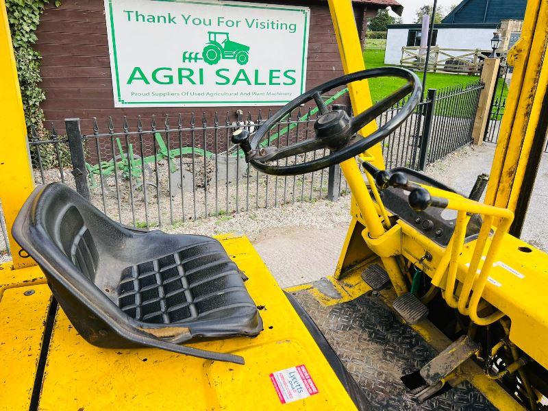KOMATSU FG15H-1 FORKLIFT C/W STAGE MAST & PALLET TINES *VIDEO*