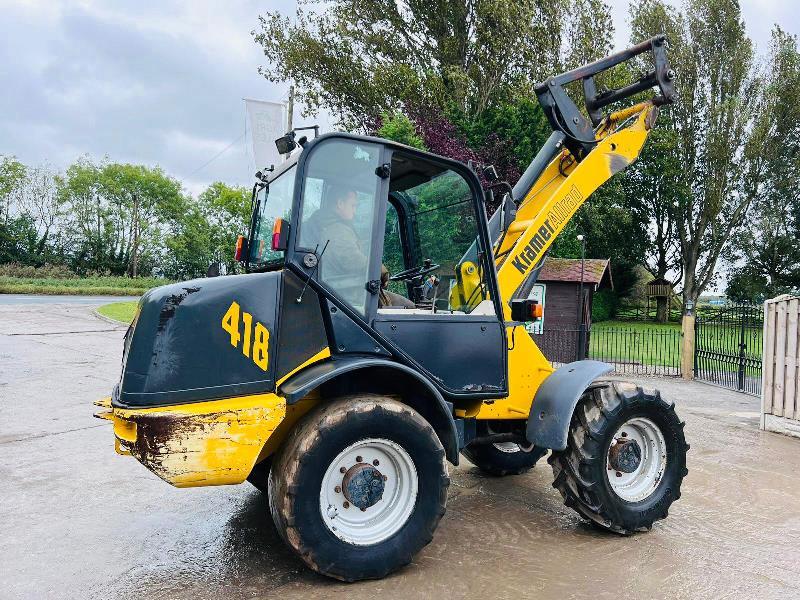 KRAMER 418 4WD LOADING SHOVEL C/W QUICK HITCH & 4WS *VIDEO*