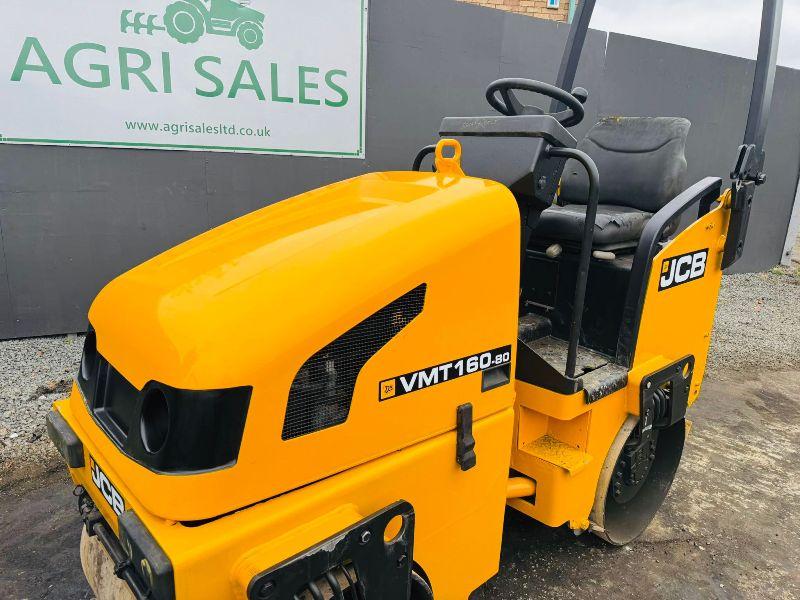JCB VMT 160-80 DOUBLE DRUM ROLLER*YEAR 2016*VIDEO*
