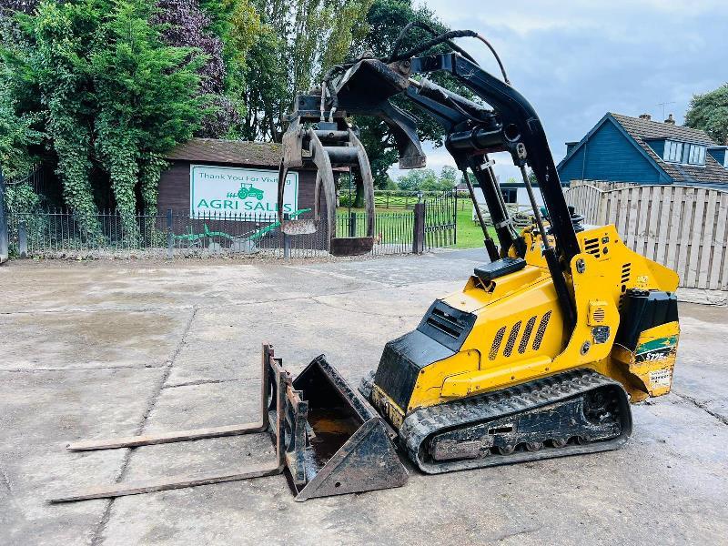 VERMEER S725TX TRACKED LOADER *YEAR 2016, 1292 HOURS* C/W BUCKET, TINES & GRAB*VIDEO* 