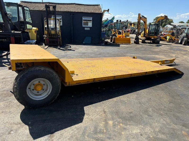 16FT FLAT DROPBED PLANT DIGGER/TRACTOR LOWLOADER TRAILER*VIDEO*