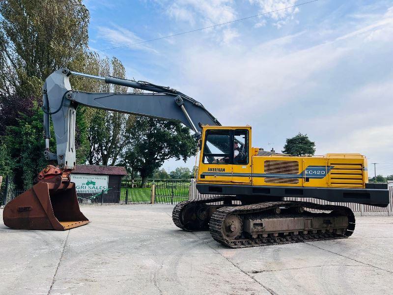 AKERMAN EC420 TRACKED EXCAVATOR C/W DOUBLE LOCKING QUICK HITCH & BUCKET *VIDEO*