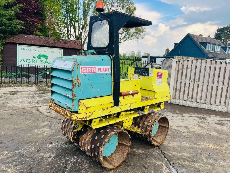 RAMMAX 2900-HF DOUBLE DRUM TRENCH ROLLER C/W KUBOTA ENGINE *VIDEO*
