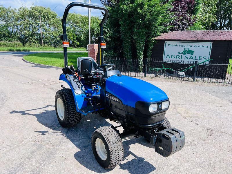 NEW HOLLAND TC21 COMPACT TRACTOR *ROAD REGISTERED* C/W FRONT WEIGHTS*VIDEO*