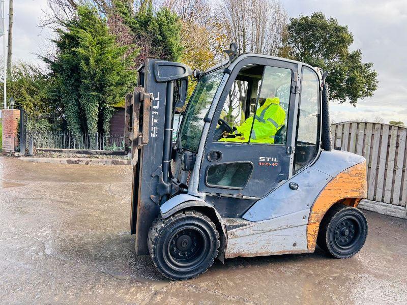 STILL RX70-45 DIESEL CONTAINER SPEC FORKLIFT *YEAR 2015* C/W 3 STAGE MAST *VIDEO*