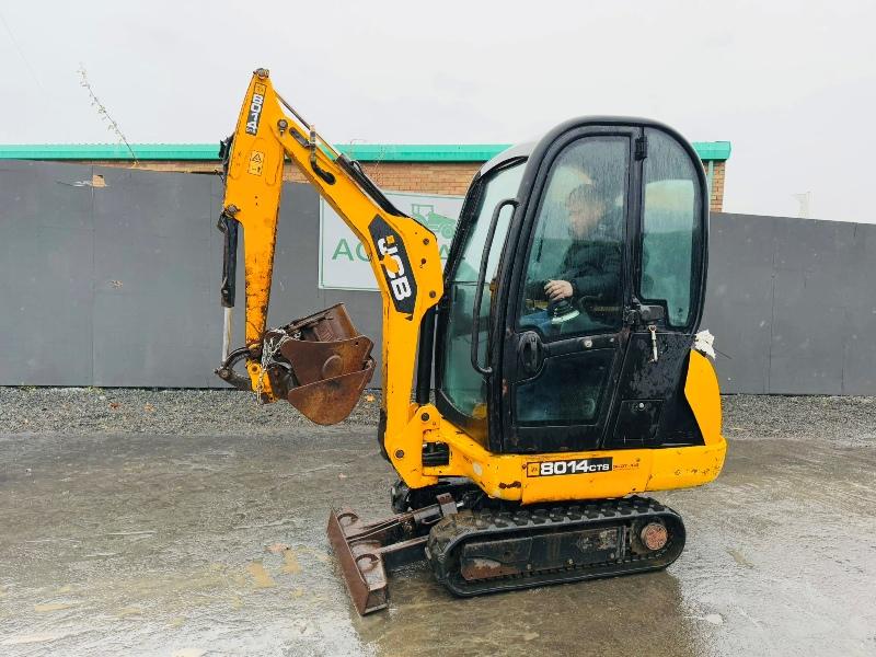 JCB 8014CTS MINI EXCAVATOR*C/W 2 EXTRA BUCKETS*YEAR 2013*VIDEO*