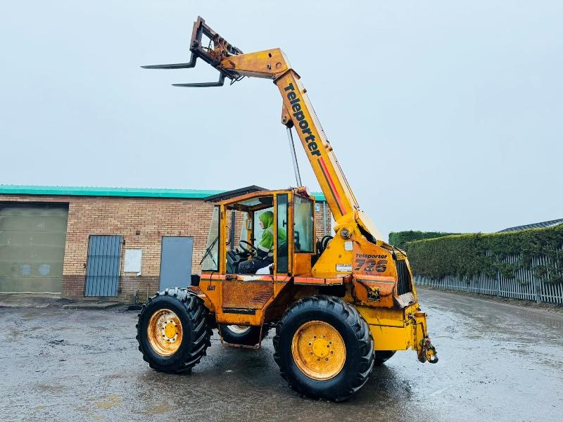SANDERSON 726 TELEHANDLER*AG SPEC*C/W PALLET TINES*VIDEO*