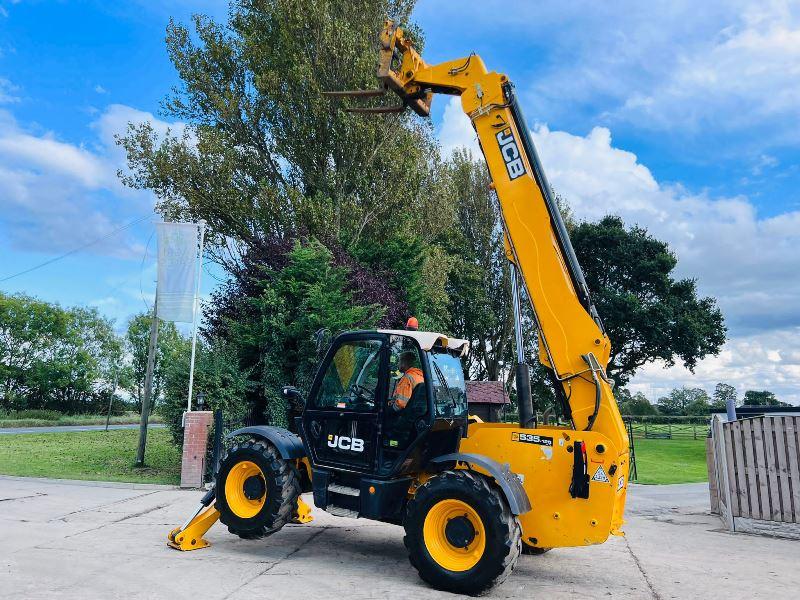 JCB 535-125HI VIZ 4WD TELEHANDLER *YEAR 2014,12.5 METER* C/W PALLET TINES *VIDEO*
