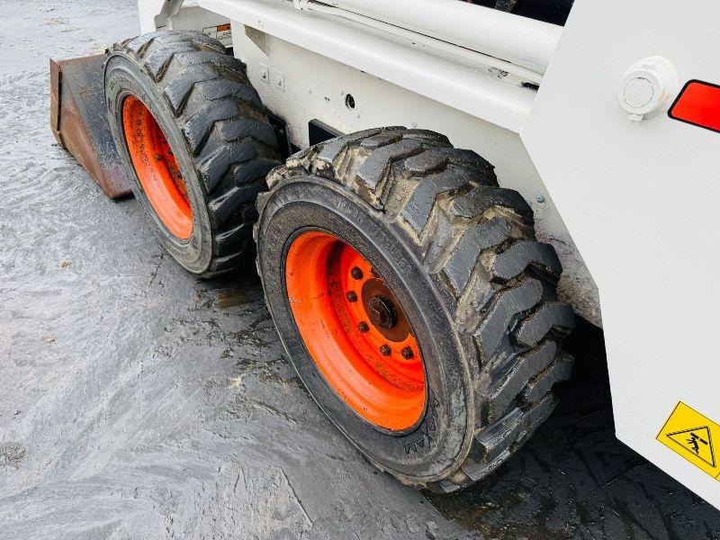 BOBCAT 645 WHEELED SKIDSTEER*C/W BUCKET*3835 HOURS*VIDEO*