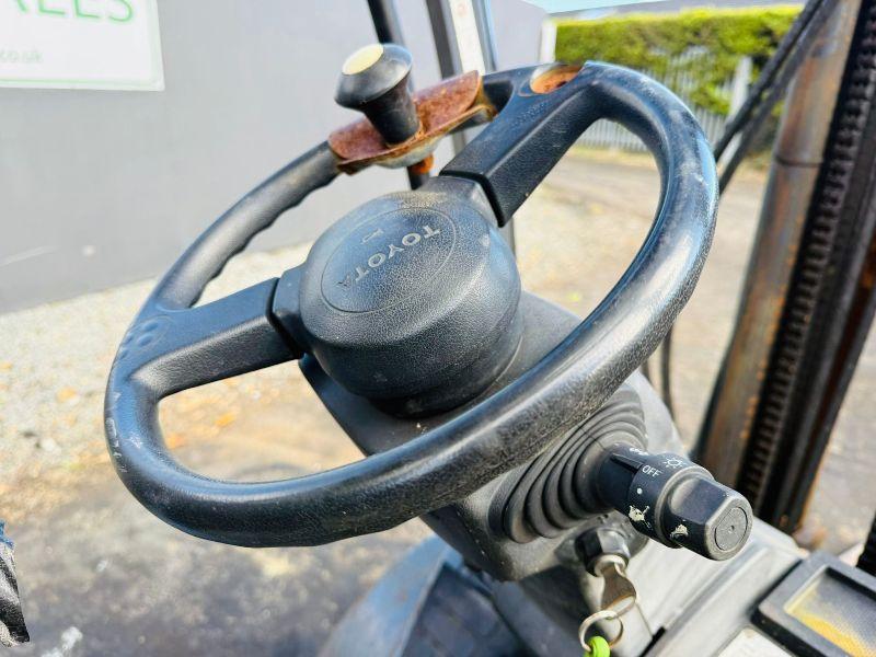 TOYOTA 02-8FGF20 FORKLIFT*YEAR 2011*SPARES AND REPAIRS*VIDEO*