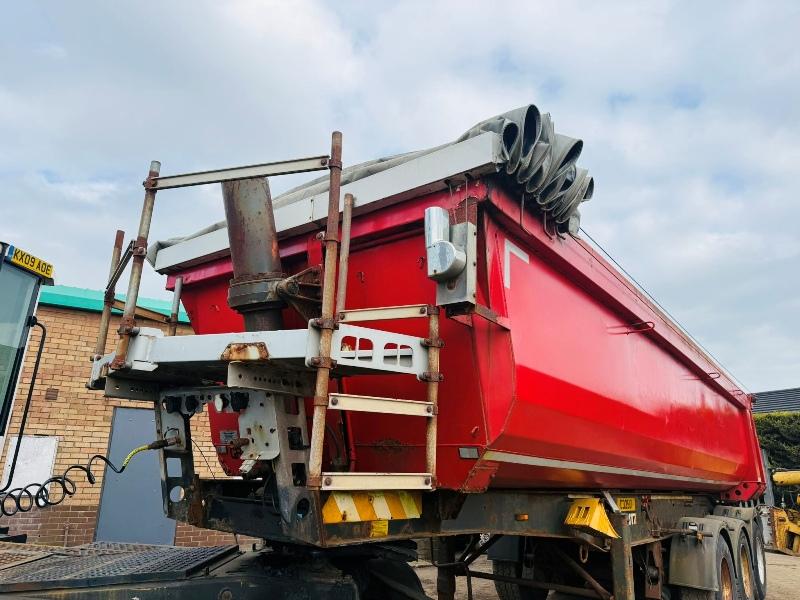 SCHMITZ TRI AXLE BULK TIPPING TRAILER*C/W EASY SHEET*VIDEO*