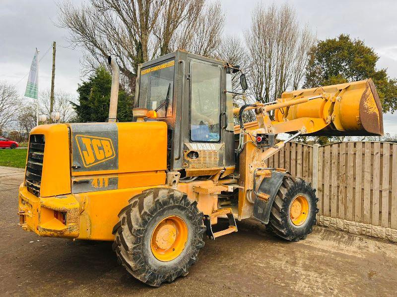 JCB 411 4WD LOADING SHOVEL C/W LOADMASTER 8000 MONITOR  * VIDEO *