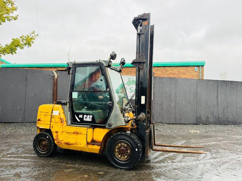 CATERPILLAR DP40K 2 4 TONNE FORKLIFT*C/W PALLET TINES*VIDEO*