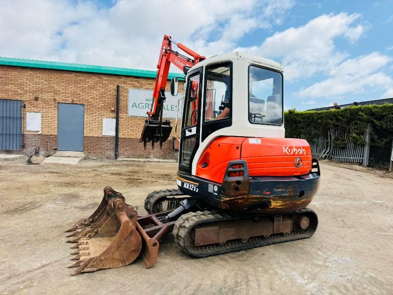 KUBOTA KX121-3 EXCAVATOR*C/W GRAPPLE*3141 HOURS*VIDEO*