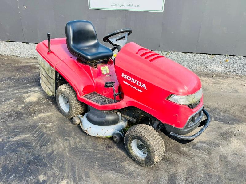 HONDA HF2417 RIDE ON LAWNMOWER*YEAR 2014*C/W HONDA ENGINE*VIDEO*