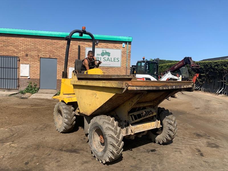 THWAITES 3 TONNE STRAIGHT TIP DUMPER*C/W YANMAR ENGINE*VIDEO*