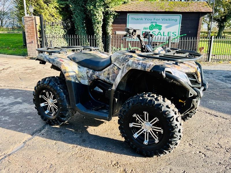 QUADZILLA 450S CFORCE 4WD QUAD BIKE *YEAR 2017, 837 MILES* C/W WINCH *VIDEO*