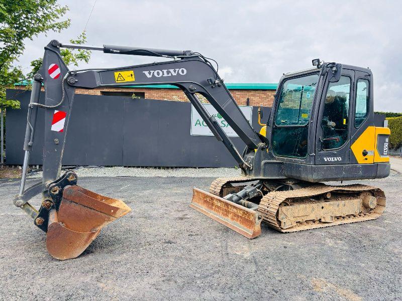 VOLVO EC55DAG RUBBER BLOCK TRACKS EXCAVATOR *YEAR 2020*C/W BUCKET*VIDEO*