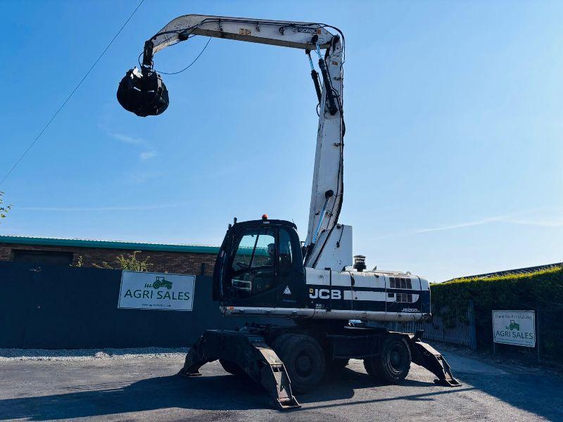 JCB JS200W HIGHRISE CAB SCRAP HANDLER*C/W GRAB*YEAR 2011*VIDEO*