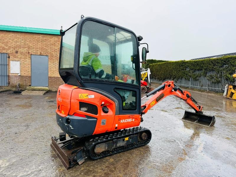 KUBOTA KX016-4 EXCAVATOR*C/W BUCKET*YEAR 2013*2212 HOURS*VIDEO*