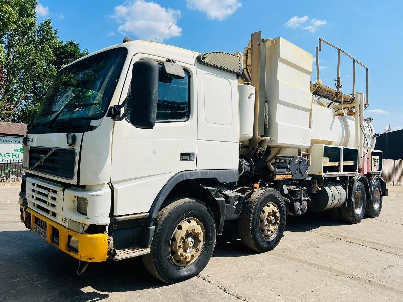 VOLVO FM12 8X4 DOUBLE DRIVE VACUM TANKER LORRY *4000 GAL CAPACITY*VIDEO*