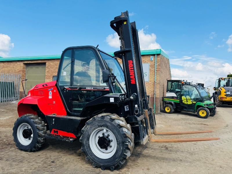 MANITOU M30-4 FORKLIFT*C/W PICK UP HITCH*YEAR 2021*1638 HOURS*VIDEO*