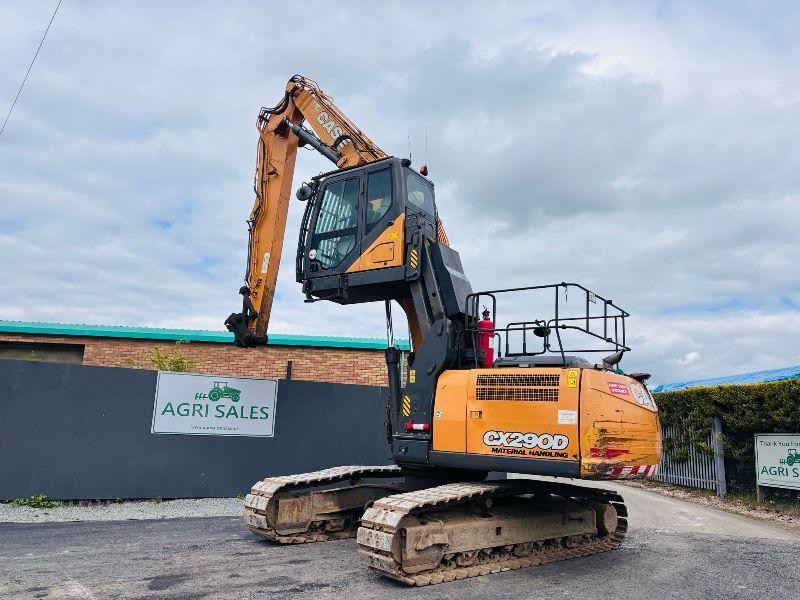 CASE CX290D HIGH RISE CABIN TRACKED EXCAVATOR *YEAR 2017* C/W QUICK HITCH *VIDEO*