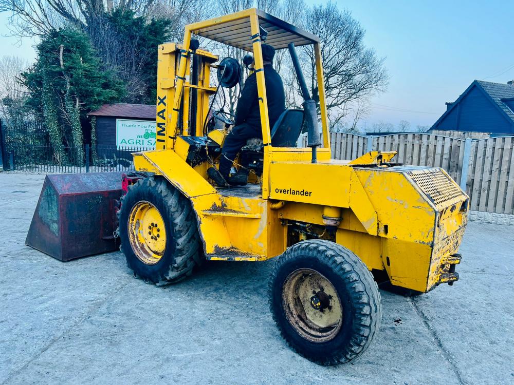 COVENTRY CLIMAX ROUGH TERRIAN DIESEL FORK LIFT C/W PALLET TINES 