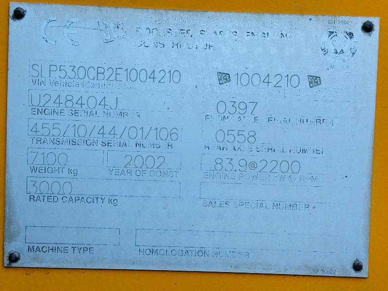 JCB 530-70 SUPER*C/W PALLET TINES*PICK UP HITCH*VIDEO*