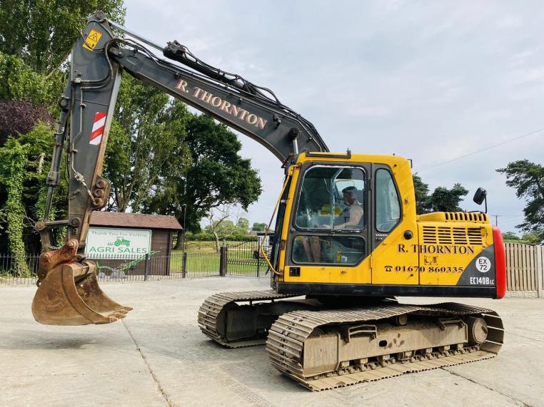 VOLVO EC140BLC TRACKED EXCAVATOR C/W QUICK HITCH & BUCKET * VIDEO * 