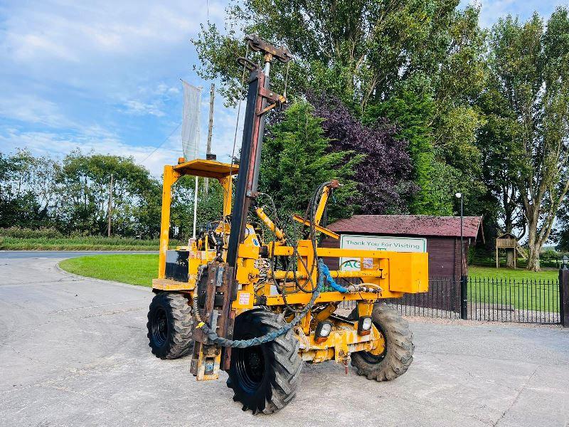 THWAITES ALL DRIVE 4WD DUMPER C/W HYDRAULIC POST DRIVER & PERKINS ENGINE *VIDEO*
