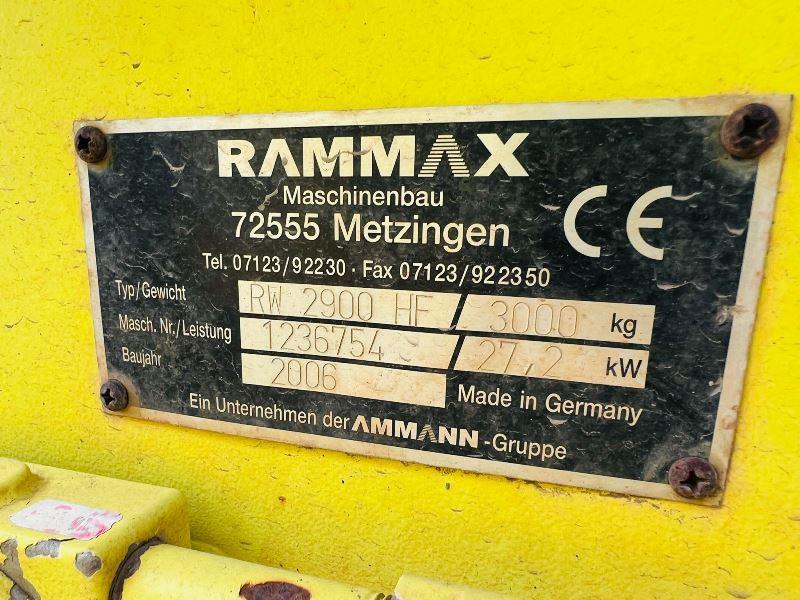 RAMMAX 2900-HF DOUBLE DRUM TRENCH ROLLER * SPARE & REPAIRS *