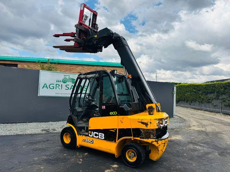 JCB 35D TELETRUK*YEAR 2017* C/W HYDRAULIC BAIL GRAB*VIDEO*