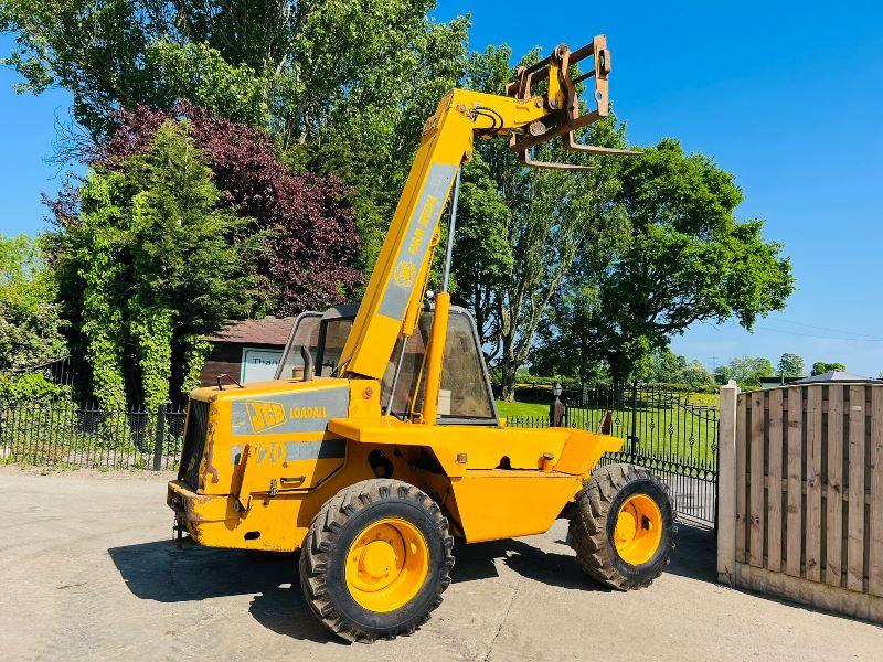 JCB 520 4WD TELEHANDLER C/W PALLET TINES *VIDEO*