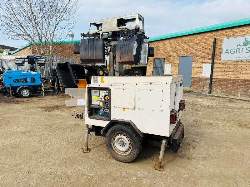 BRUNO GENERATORS SITE LIGHT 908P *8 KVA GENERATOR*VIDEO*