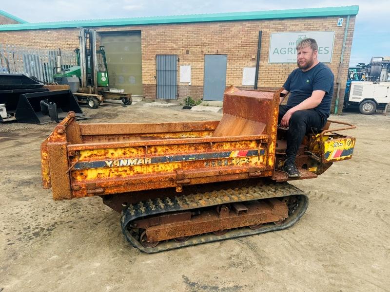 YANMAR TRACKED DUMPER*C/W HYDRAULIC TIP*VIDEO*