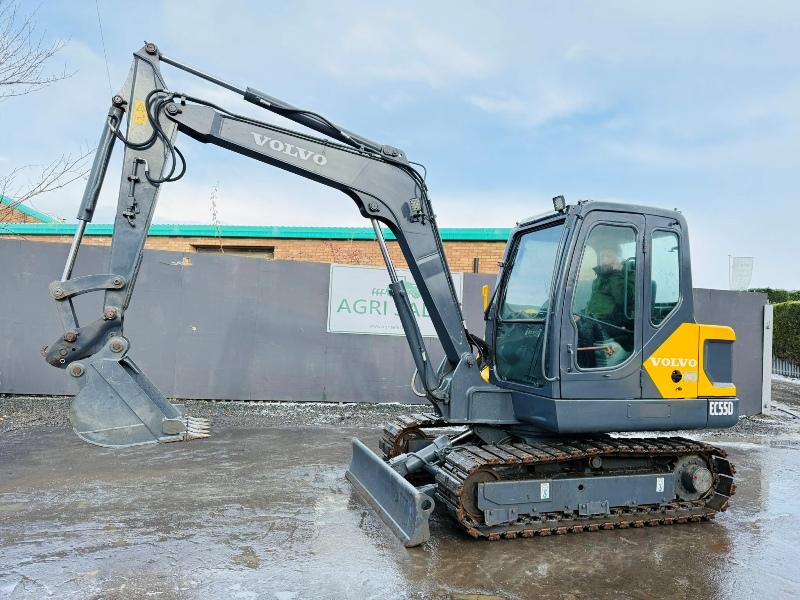 VOLVO EC55D RUBBER BLOCK TRACKS EXCAVATOR *YEAR 2017*C/W BUCKET*VIDEO*