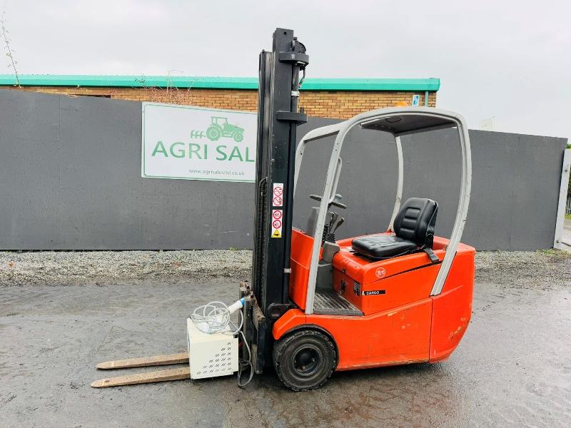 BT C3E150R ELECTRIC FORKLIFT*C/W PALLET TINES*NEEDS CHARGING*VIDEO*