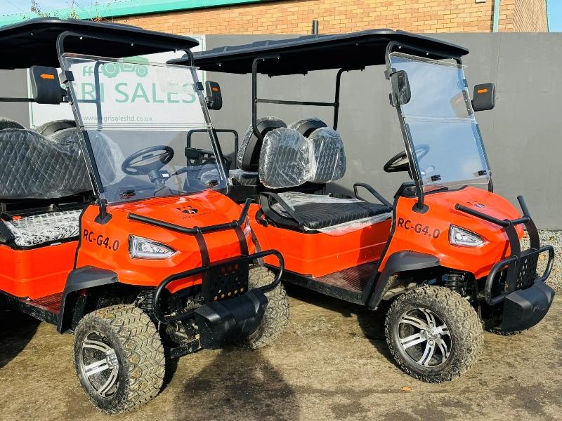*NEW UNUSED**RACCOON RC-G4.0 ELECTRIC GOLF CART*CHOICE OF 4*VIDEO*