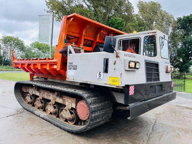 HITACHI CG100 TRACKED DUMPER C/W RUBBER TRACKS & REVERSE CAMERA *VIDEO*