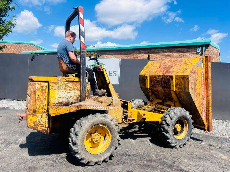 THWAITES 3 TONNE STRAIGHT TIP DUMPER*C/W PERKINS ENGINE* VIDEO*
