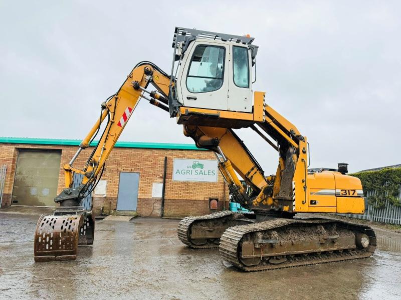 LIEBHERR 317 HRC EXCAVATOR*C/W ROTATING SELECTOR GRAB*YEAR 2010*VIDEO*