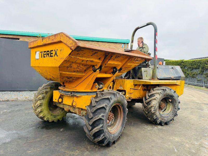 TEREX PS6000 SWIVLE TIP DUMPER*ENGINE STARTS NO DRIVE*VIDEO*