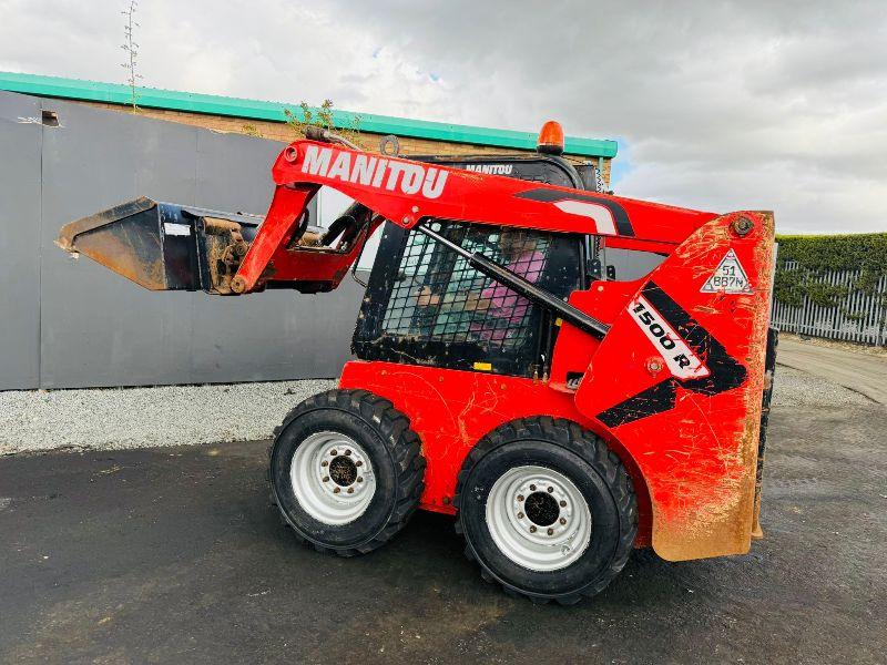 MANITOU 1500R SKIDSTEER*C/W BUCKET*YEAR 2021*NEW TYRES*2382 HOURS*VIDEO*
